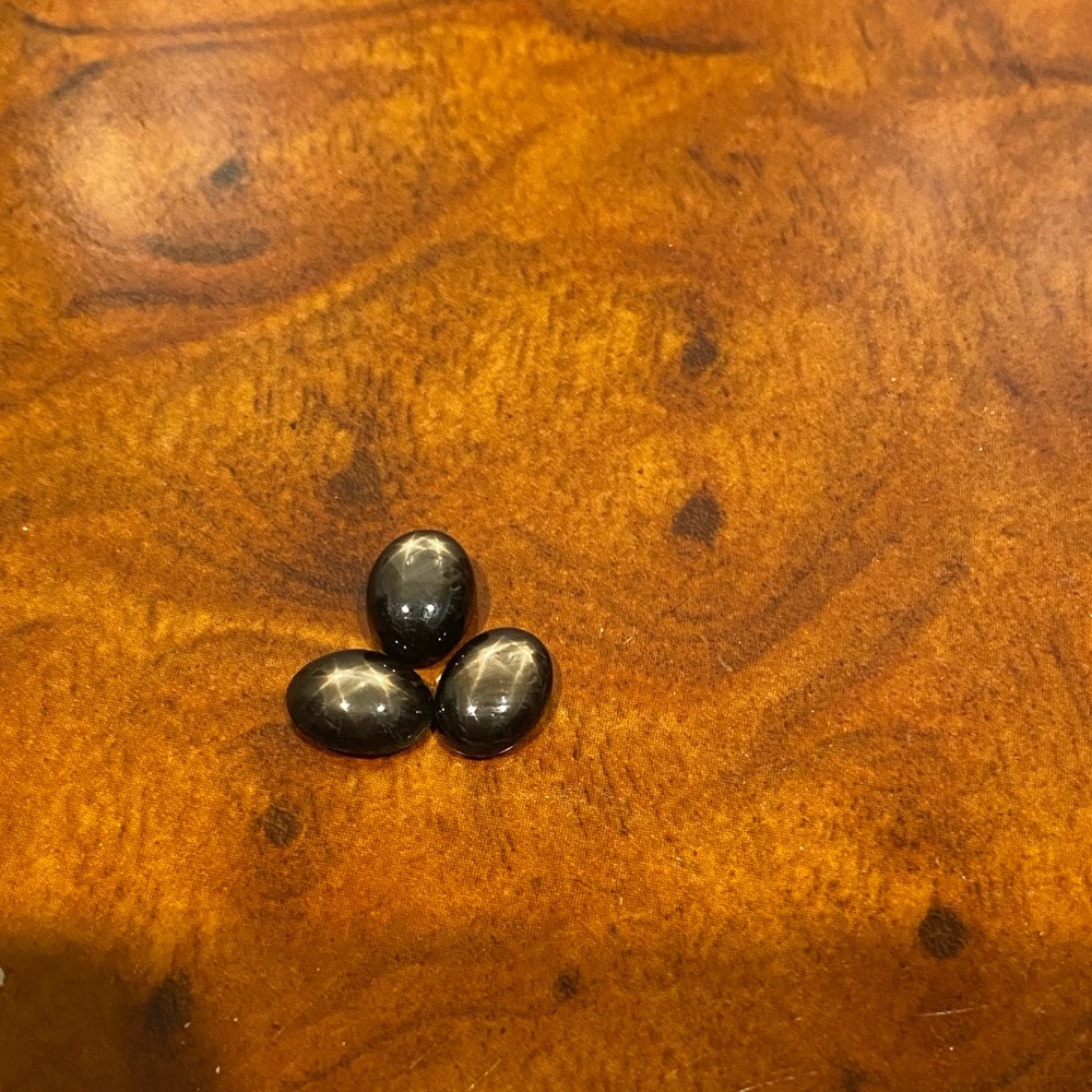Star Sapphire stone 3pcs